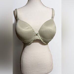 Victoria's Secret Soft Green Lace Bra 34DDD